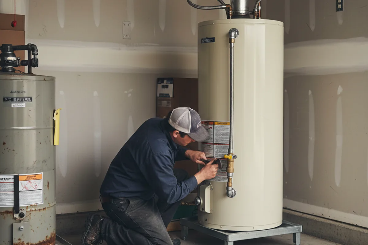 Water heater and shutoff valve replacement in Higley